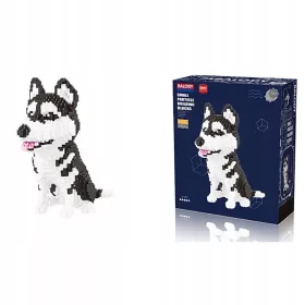    SET BLOCCHI Cane Modello CANE HUSKY SYBERIAN MALAMUT 1900 Pezzi CANE