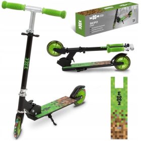    Kidwell WXM Skipo Game monopattino pieghevole nero-verde + BUSTA IN LAMINA FB03G 240x350+50mm 1pz