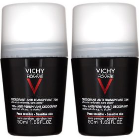   VICHY HOMME Antiperspirante in Stick per Uomo, Protezione 72h, Doppio Pack