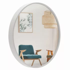    Specchio da parete BD art, cerchio, cornice in legno, 600 x 600 mm