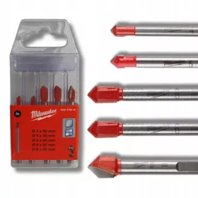   Set di punte per piastrelle e ceramica Milwaukee 4932479948 5 pezzi
