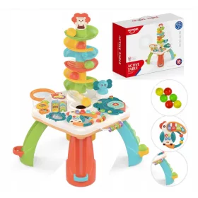    TAVOLO EDUCATIVO INTERATTIVO PORTASPALLE MULTIFUNZIONE A BOBINA