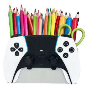    Organizzatore di pastelli 3D Come un pad della Playstation, lo strumento da scrivania EKO di Kajawis