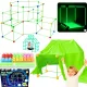  KIT COSTRUZIONE BASE CASA KIT COSTRUZIONE TENDA CON CANNUCCE LUMINOSE