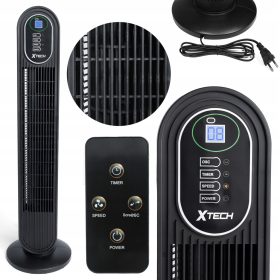   Ventilatore a Colonna XTECH: Silenzioso e Dotato di Telecomando