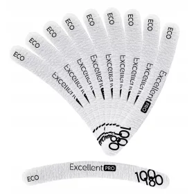    10 x EXCELLENT PRO LIMA PER UNGHIE BANANA RINFORZATA ECO 100/180