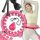 Hula hoop con borchie Livoyn 45 cm rosa
