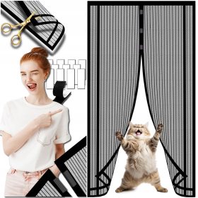    ZANZARIERA PER PORTA, FINESTRA BALCONE, MOLTO ROBUSTA, SOLIDA, 80/90/100 x 210/220