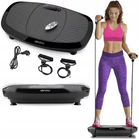    PIATTAFORMA VIBRANTE MASSAGGIATORE FITNESS VIBRANTE 3D CON CAVI XP750 GYMTEK