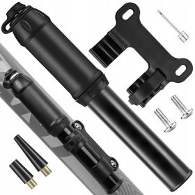    MINI POMPA A MANO PER BICICLETTA DA TELAIO PER GONFIARE LA BICI + SUPPORTO TELAIO