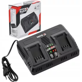    CARICABATTERIE DOPPIO INTELLIGENTE 18V (2.4-4.5A) YATO YT-828501
