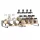  Portaspezie Songmics 32 x 24,5 x 11,2 cm marrone-nero