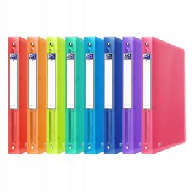    Oxford Urban ringmap, ft A4, fuori PP, 4 O-ringen da 15 mm, tappeto da 2 cm, raccoglitore colorato assortito