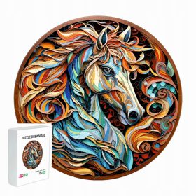    PUZZLE IN LEGNO PER BAMBINI ADULTI 145 PEZZI CAVALLO REGALO PER BAMBINI
