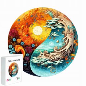    PUZZLE IN LEGNO PER BAMBINI GIORNO E NOTTE 144 ELEMENTI REGALO PER UN BAMBINO