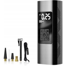    Una pompa wireless per gonfiare rapidamente i pneumatici dell'auto