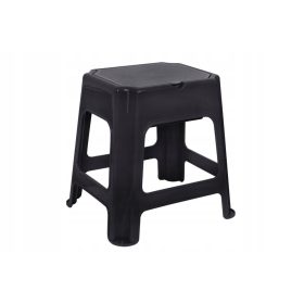  Sgabello Bisk nero 43 cm