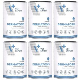    VET EXPERT DERMATOSIS CANE TACCHINO E FARAONA 400g - cibo umido veterinario