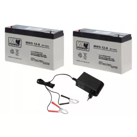  Batteria AGM VRLA 6V 12AH, VEICOLI UPS senza manutenzione