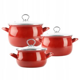   Set di Pentole in Smalto HELENA – SILESIA EMALIA: Design Elegante e Resistente