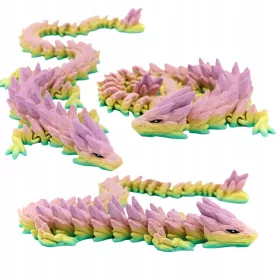  Drago mobile in cristallo arcobaleno 32 cm