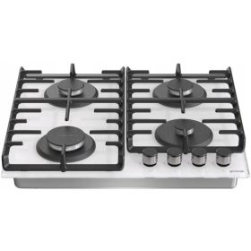 Piano cottura a gas bianco Gorenje GT642SYW su vetro
