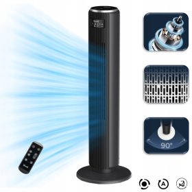    Ventilatore a colonna nero Levoit TempSense 36 Pro Tower Fan