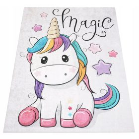    TAPPETO ALLA MODA, MODERNO, ANTISCIVOLO PER LA CAMERA DEI BAMBINI, COLORATO 80X120