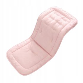    Cuscino per passeggino, tappetino in cotone traspirante per passeggino, grigio + rosa