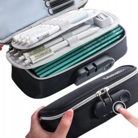    astuccio per la scuola astuccio con password, astuccio grande multifunzionale