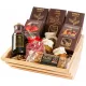  CESTINO REGALO set di tè, scatola, caffè, fragole, nocciole al cioccolato
