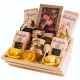  CESTINO REGALO set di tè, scatola, caffè, cioccolata, sciroppi, candele, miele