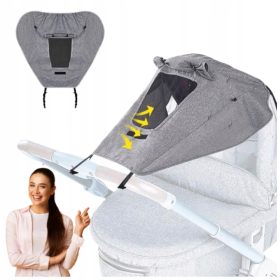    Ombrello per passeggino, COPERTURA IMPERMEABILE PER PASSEGGINO, 69 cm, grigio