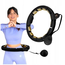  Hula hoop con borchie HMS, 40 cm, nero