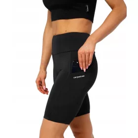  Shorts biker, vita alta, tasche, Libra Carpatree L, neri