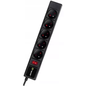    Ciabatta Tracer PowerGear da 5 m, 5 prese, interruttore di messa a terra