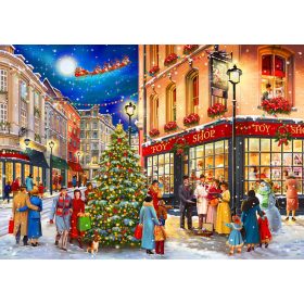  WoodenCity Puzzle in Legno 1000 pezzi Serata di Natale