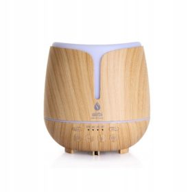   Airbi SONIC: Diffusore di Aromi e Umidificatore Ultrasonico 2 in 1 in Legno Chiaro