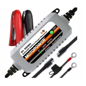    MINI RADDRIZZATORE CARICABATTERIA 12V 1000MA MOTOPOWER MP00205B