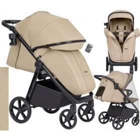    CARRELLO Passeggino Bravo SL Beige Sabbia + Parapioggia per passeggino Caretero