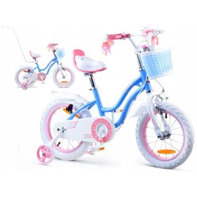    Bicicletta RoyalBaby STAR GIRL RB14G-1 14" Bianco, Blu, Rosa