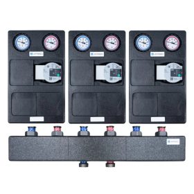    AFRISO Gruppo di pompaggio con pompa WILO 25/6, 3 circuiti senza miscelazione