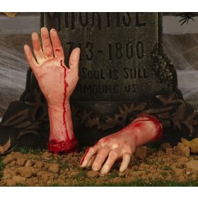  MANO ARTIFICIALE, Mano mozzata, DECORATA HALLOWEEN