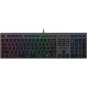    Tastiera retroilluminata SLIM A4Tech FX60H HUB USB con retroilluminazione RGB