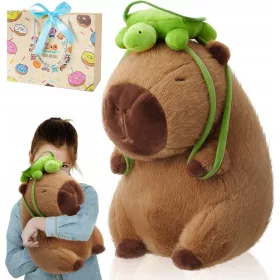  PELUCHE CAPYBARA CON ZAINO 35 CM regali per bambini