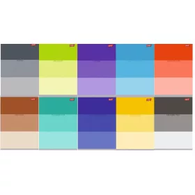    Un set di quaderni tematici con il foglietto illustrativo Unipap A5 60k Color Stripes