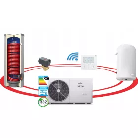    POMPA DI CALORE 6KW MONOBLOCCO 1F GALMET SG-000044 6GT + SCAMBIATORE 200l + BUFFER