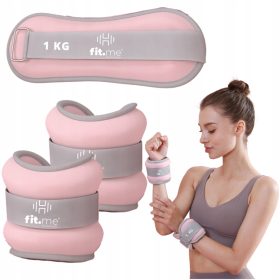  PESI PESI PER CAVIGLIA POLSI MANI GAMBE 2x1KG PESI FIT.ME