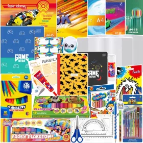    COMPLETO SCUOLA GRANDE SET SCUOLA XXL PER RAGAZZO PIANO LIBERO