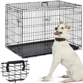    Gabbia in acciaio verniciato a polvere Pethaus cane grande 71 x 107 x 77 cm